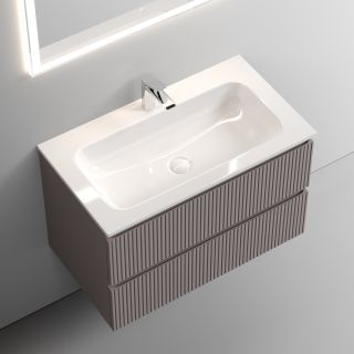 Подвесная тумба под раковину Sancos Snob T SNT80SM 80см Doha Soft